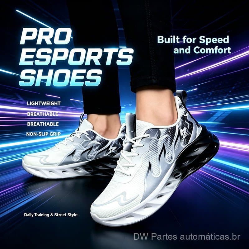 Tênis esportivos masculinos, calçados para todas as estações, novos tênis de corrida leves e respiráveis de malha com so