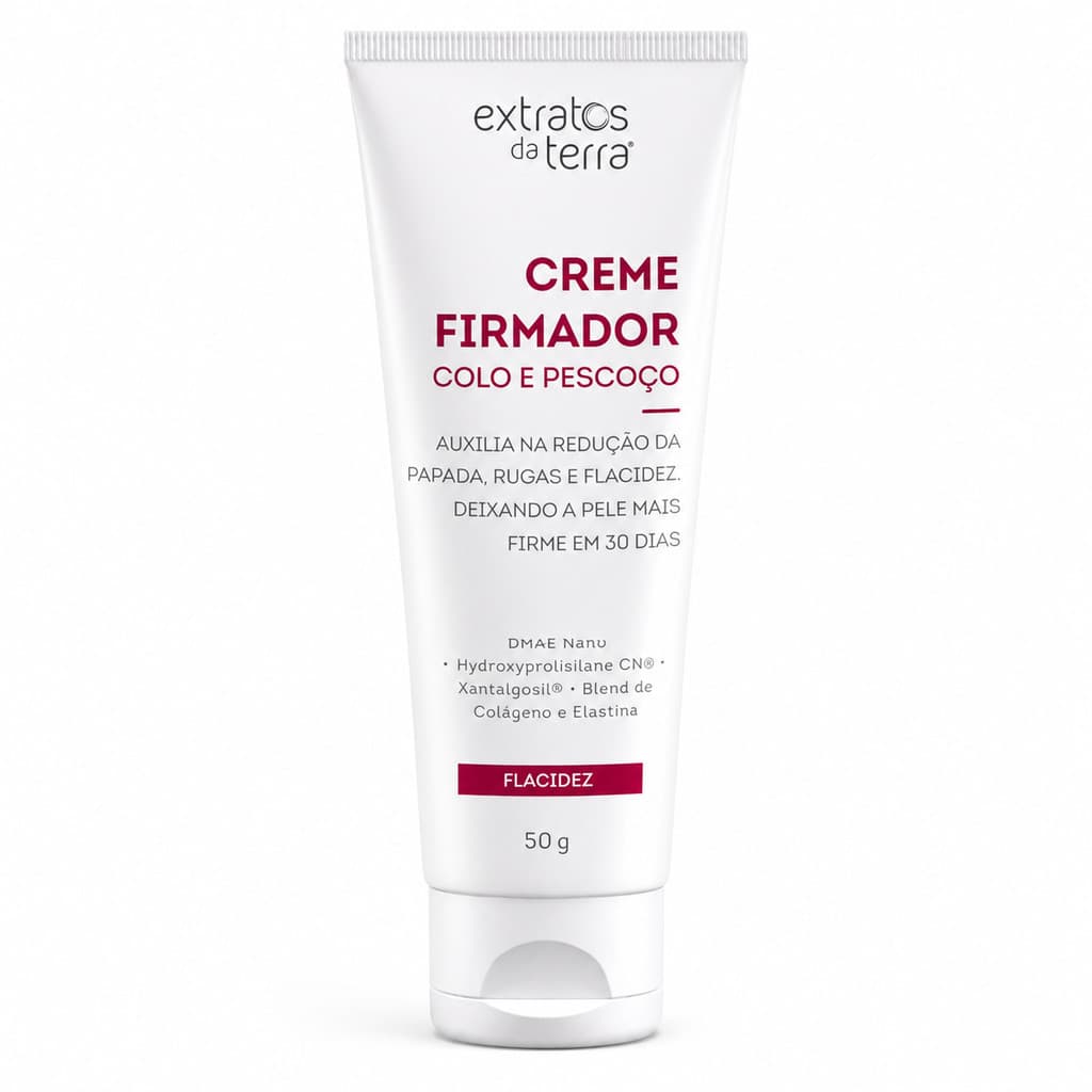 Creme Firmador Colo Pescoço Papada Anti-Idade Flacidez Estrias Extratos da Terra DMAE 50g