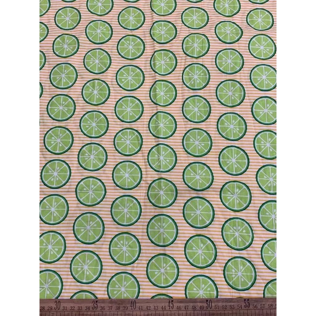 B39 Vegetais Frutas Série 20 Tecido Simples Impressão Digital Tecido Artesanal Patchwork Pano de Algodão [Pacote de 12 Y