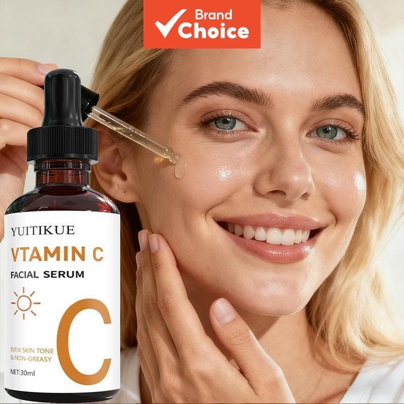 YUITIKUE Facial de Vitamina C com e , Hidratante Clareador para Pele Opaca e Tom Uniforme