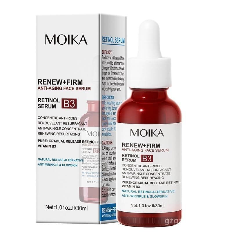 Sérum com retinol, vitamina C e ácido hialurônico, sérum hidratante, para um efeito de volume e preenchimento, adequado 