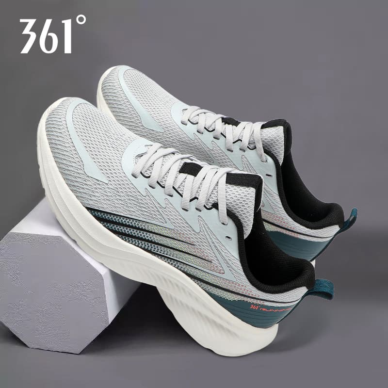 361 graus tênis de corrida dos homens verão respirável leve absorção choque sapatos esportivos malha tênis 361°Sapatos m