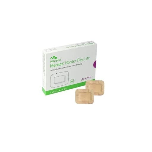 Kit C/ 2 Unidades Curativo Espuma Flex 7,5cmx7,5cm Mepilex Border Lite - Molnlycke