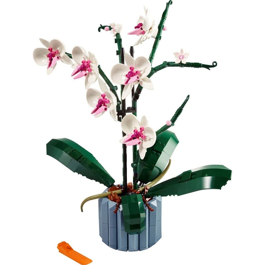 608 Peças |     Coleção Botânica: Blocos de Montar Educacionais de Orquídeas Compatíveis com Lego, Presentes para Crianç