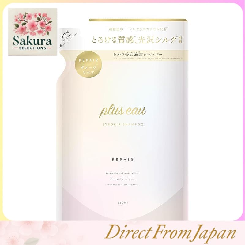 Conjunto de Refil de Shampoo e Tratamento Hidratante Plus eau Lipoa, Aroma Floral Branco e Pera, 350ml
