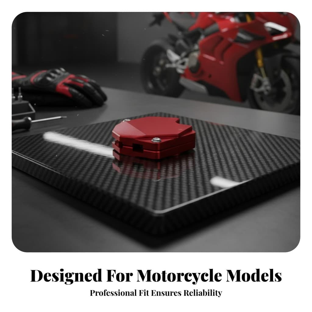 Leve Estilo Clamshell Durável Moto Chaveiro Caso Acessório Do Veículo Motocicleta Chave Escudo Octogonal