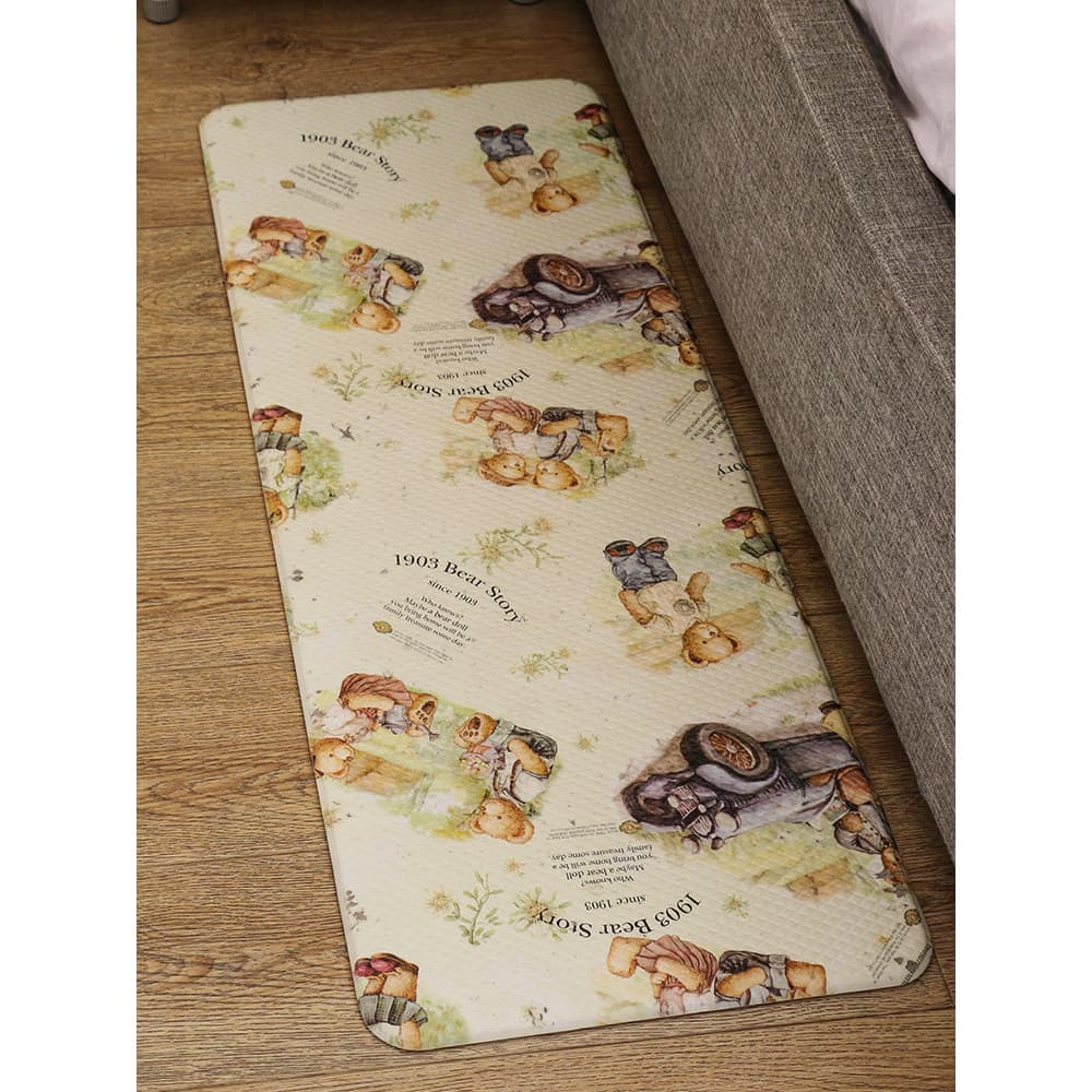 Coreia importado tapete de cabeceira sala estar sofá pequeno tapete impermeável antiderrapante cozinha isolamento acústi