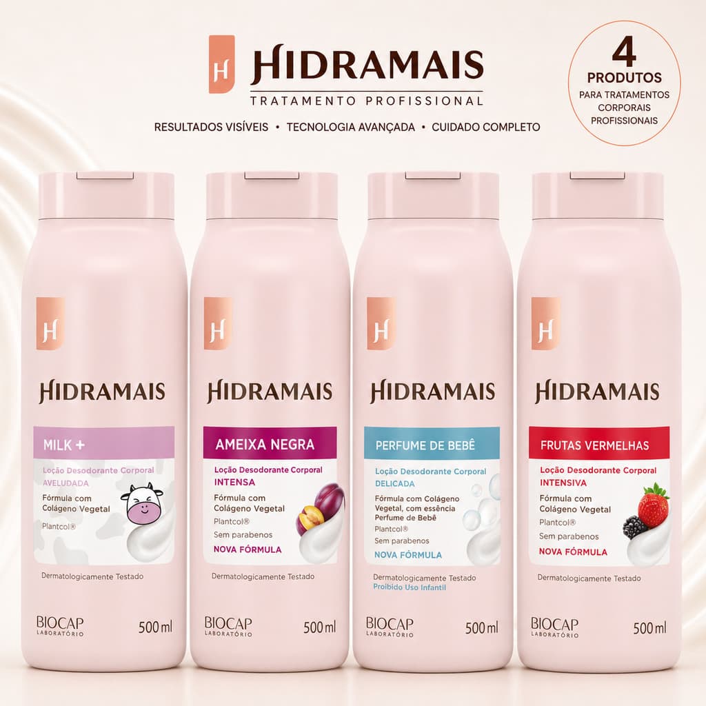 Creme Hidratante Corporal 500ml Hidramais Creme De Corpo Loção Corporal Cuidados com a Pele