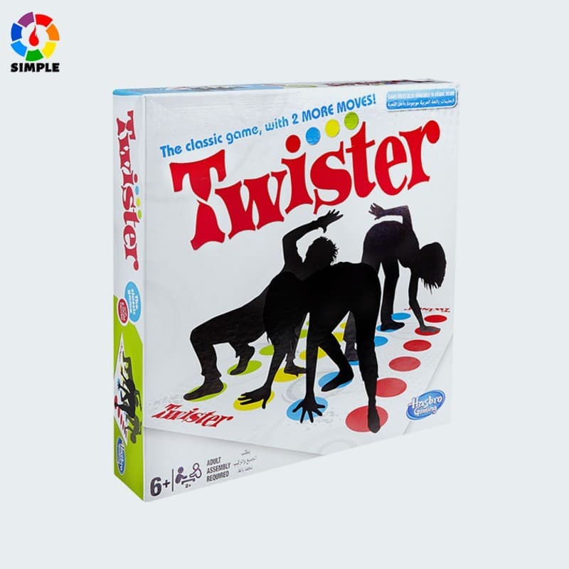 Divertido jogo de tabuleiro Twisty Fun, adequado para encontros de família e amigos, jogo divertido e dinâmico para cria