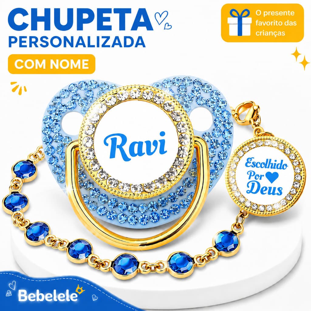 Chupeta para bebês com nome personalizado do bebê, chupeta de silicone BPA Free &KSYD