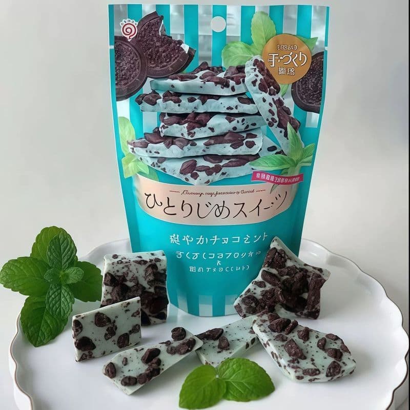 Japão importado Rongguangtang hortelã Chocolate sanduíche verão edição limitada legal verão presente de aniversário lanc
