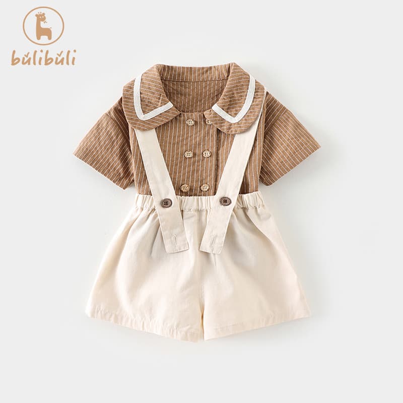 Meninas terno roupas de verão 2025 novo estilo moda bebê menina camisa macacão Shorts verão roupas de bebê terno de duas