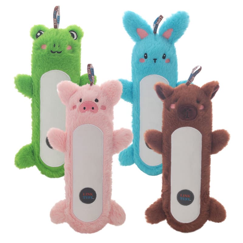 Qimin brinquedos para cães de pelúcia Golden Retriever filhote de cachorro resistente à mordida molar brinquedo de voz p