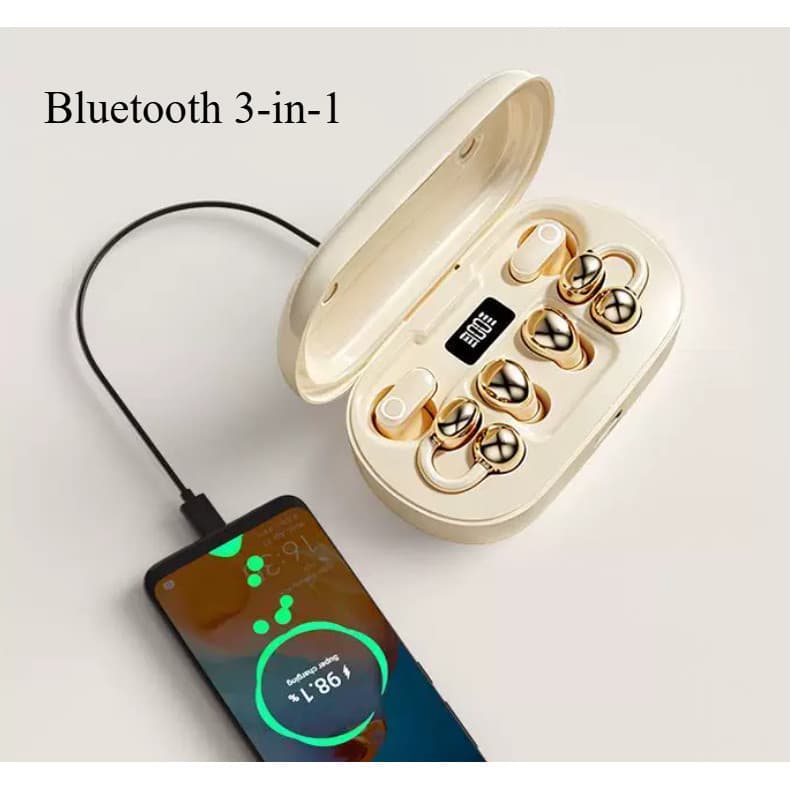 Inteligente três-em-um APP posicionamento fone de ouvido bluetooth 6 sem fio bluetooth fone de ouvido toque inteligente