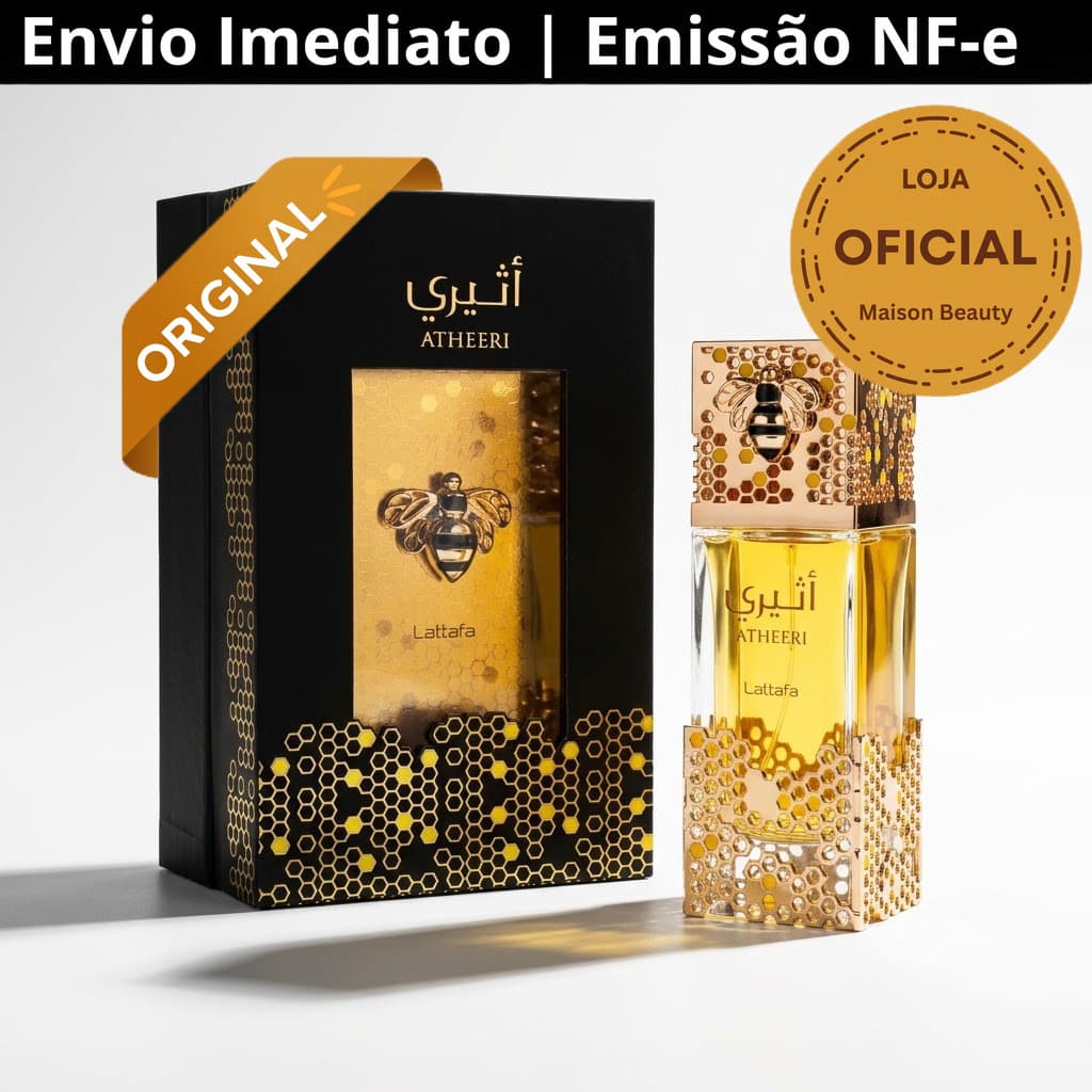 Envio SP | Lat Atheeri EDP Feminino Importado 100ml Original Árabe Floral Gourmand Orquídea Madeira Âmbar Qualidade Luxo