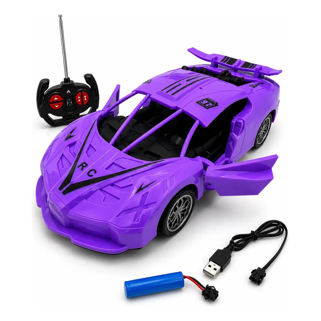 Carrinho Controle Remoto Recarregável Infantil Pink Beauty