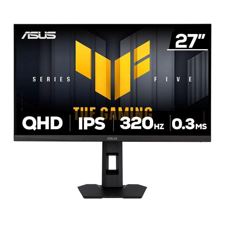 Monitor Gamer Asus TUF Gaming 27'' Fast IPS QHD 320Hz 0.3ms G-Sync FreeSync HDR400 HDMI/DP, Altura ajustável, VG27AQML5F