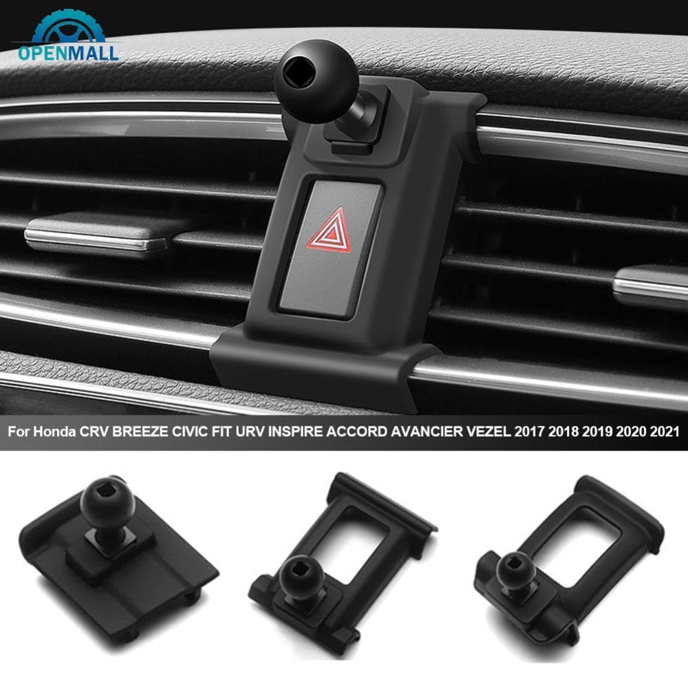 OPENMALL Suporte De Telefone Dedicado Para Carro Honda CRV BREEZE CIVIC FIT URV INSPIRE ACCORD AVANCIER VEZEL 2017 2018 