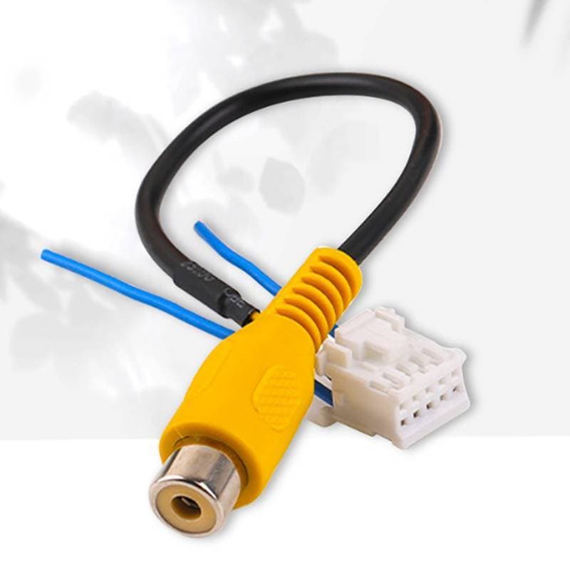 JTFG Vista Traseira Do Carro De 10 Pinos 360 ° Adaptador De Cabo De Saída De Entrada De Vídeo Para Câmera Baup Conector 