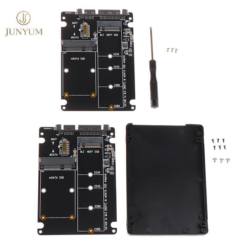 JUNYUM NGFF Para SATA 3 Gabinete HDD Externo Adaptador MSATA SSD M . 2 Placa Adaptadora De Protocolo BR