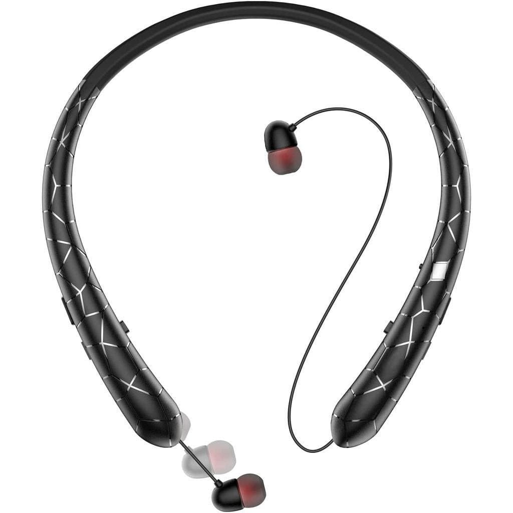 Bluetooth 5.3, fones de ouvido Bluetooth com design de faixa para o pescoço, fones de ouvido estéreo com cancelamento de