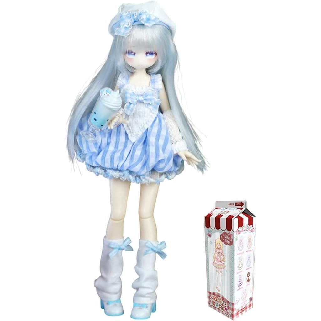 CALEMBOU BJD Blind Box, Série Chá com Leite da História das Quatro Estações, Boneca Articulada de 8 Polegadas com Articu