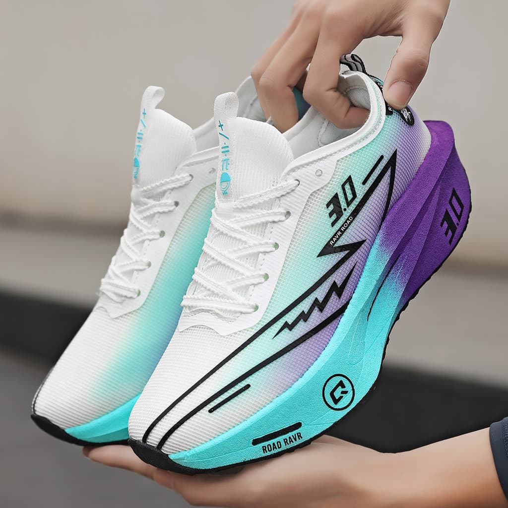 Zhijing 3a geração pro Full Palm Carbon Board Tênis de corrida esportivo Tênis de corrida profissional ultraleve com abs