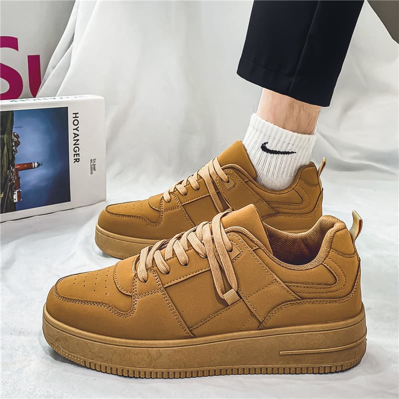 2026 Novo Estilo No. 1 tênis amarelo Natural sapatos esportivos casuais tênis masculinos respirável sapatos sociais masc