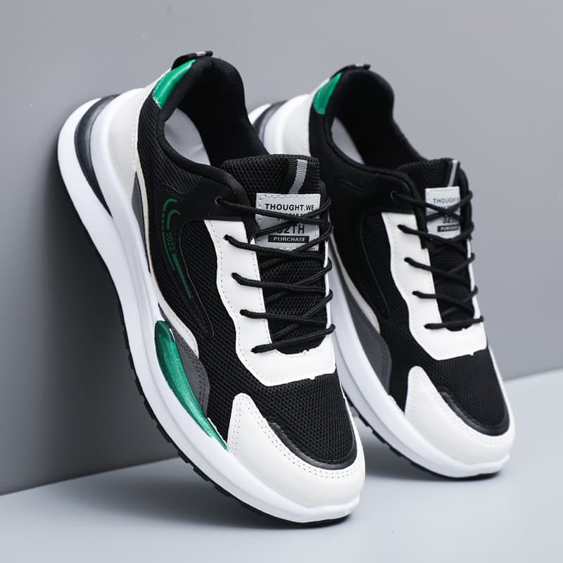 Moda masculina sapatos esportivos casuais tênis de corrida leve confortável sapatos sociais tênis faculdade