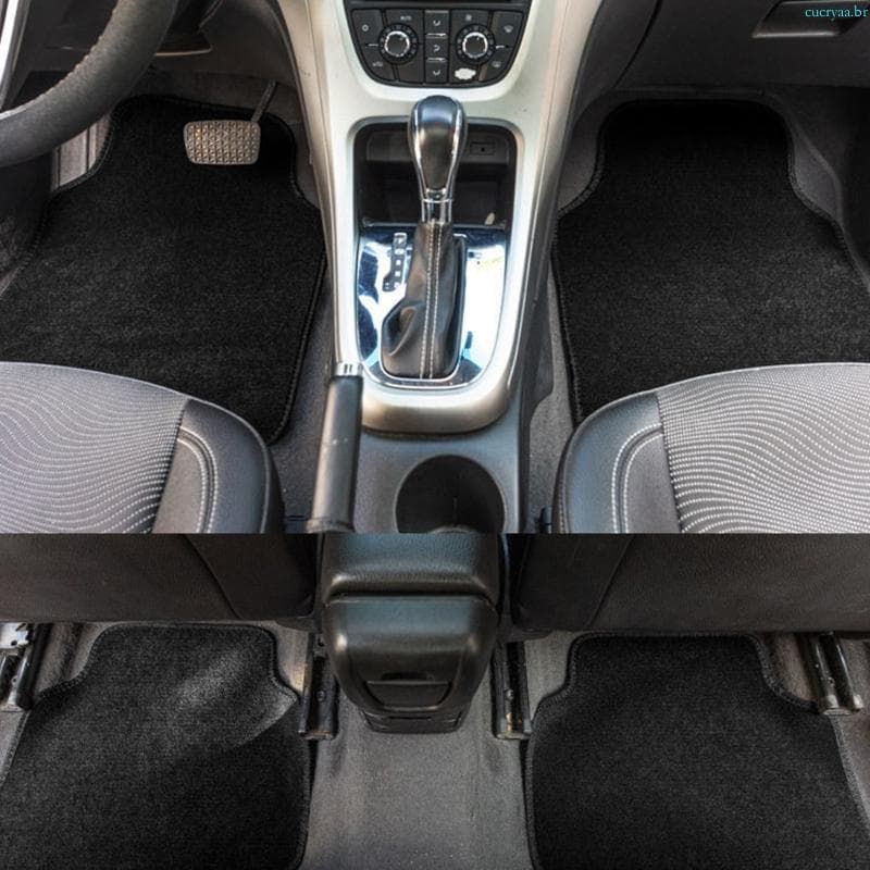 cucryaa Todos Os Climas 4 Peças Tapetes Automotivos À Prova D'água Superfícies Antiderrapantes Universais Adequados Para