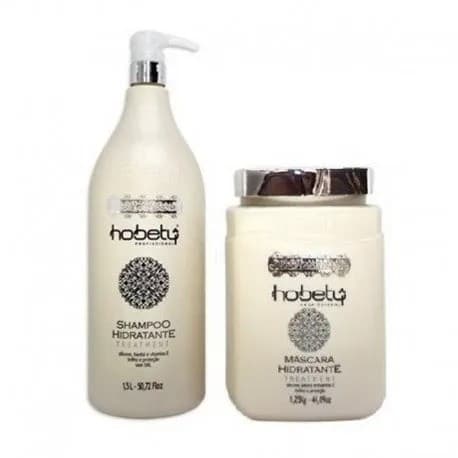 Hobety Hidratante Kit - Shampoo 1,5L e Máscara 1,25kg Profissional