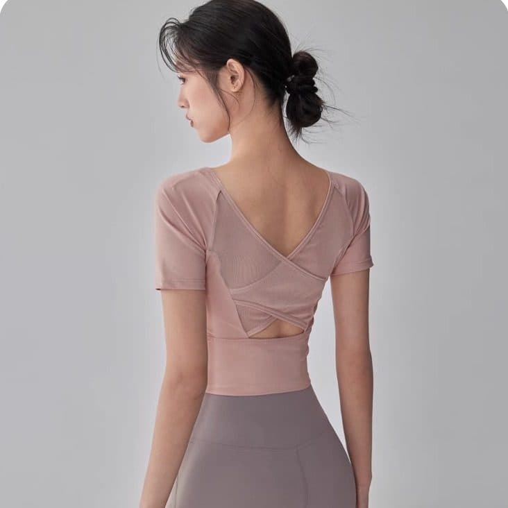 Verão novo estilo senhoras roupas de Yoga topo feminino esportes profissionais Fitness correndo Pilates roupas de treina