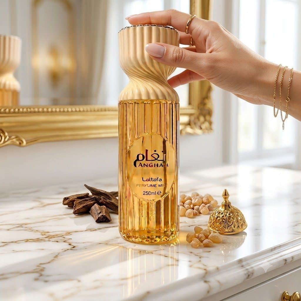 Body Splash Importado Angham Lattafa 250ml Feminino Excelente Fixação Fragrância Arabe