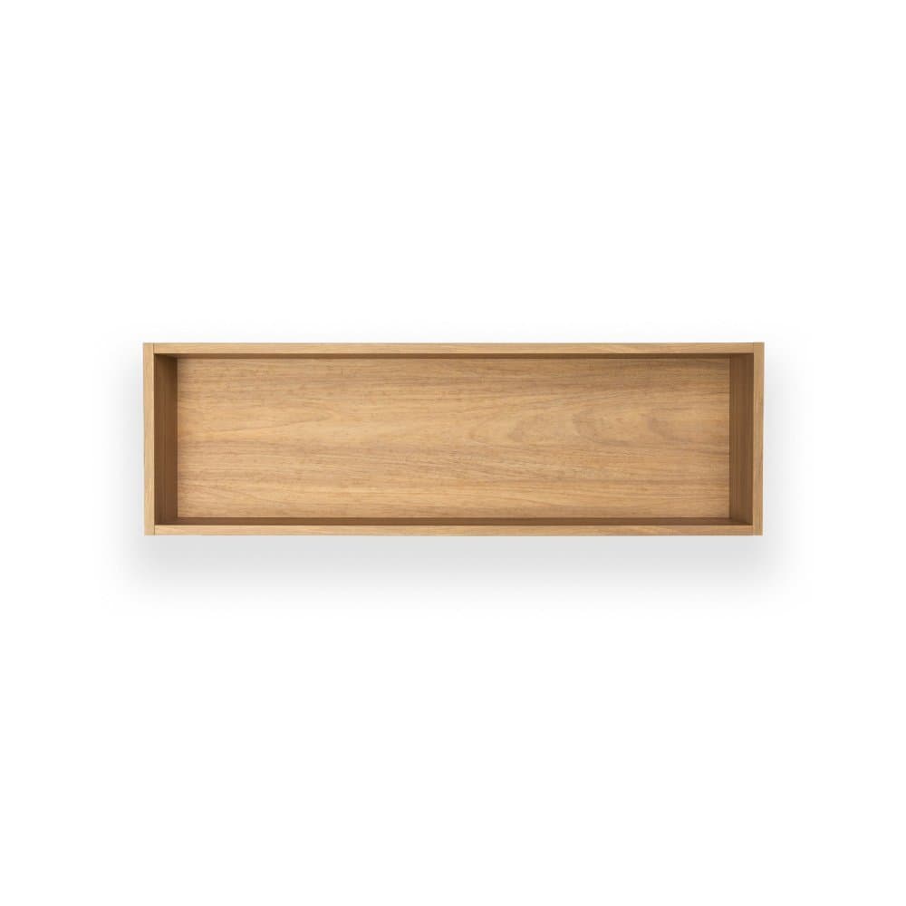 Prateleira Nicho de Parede Luna MDF Suporte Invisível para Quarto Sala Escritório - 90x18cm