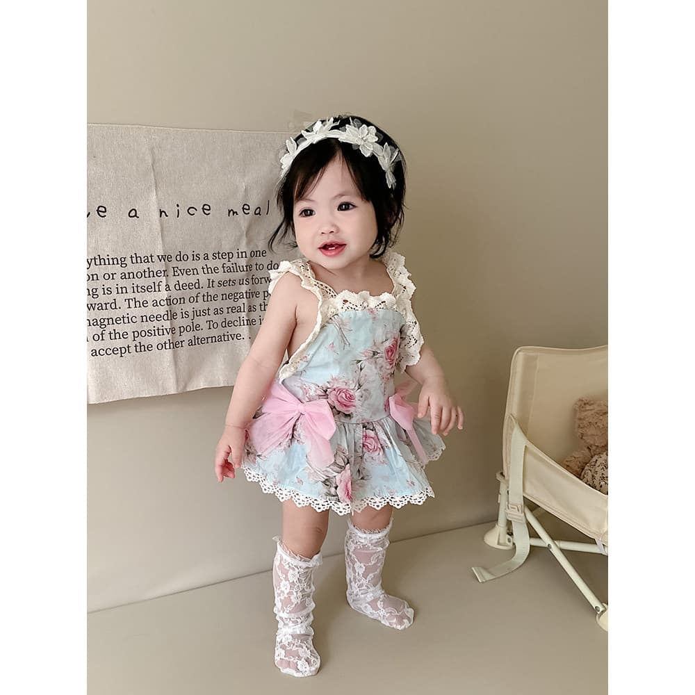 Bebê bebê roupas de verão bebê menina roupas de verão estilo ocidental princesa macacão verão menina saia macacão