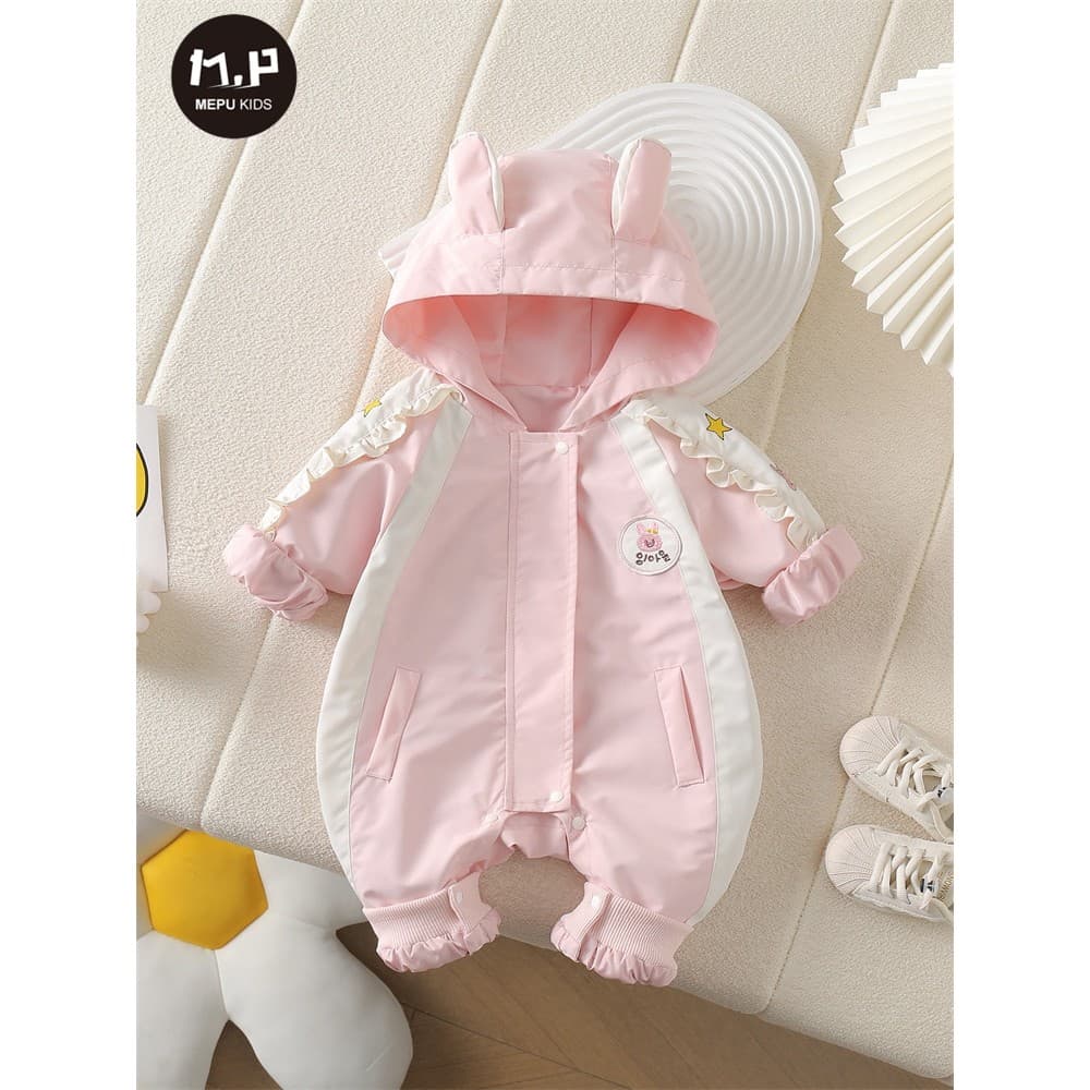 Bebê bebê primavera roupas roupas do bebê menina macacão jaqueta primavera estilo ocidental passeio moda Casual macacão 