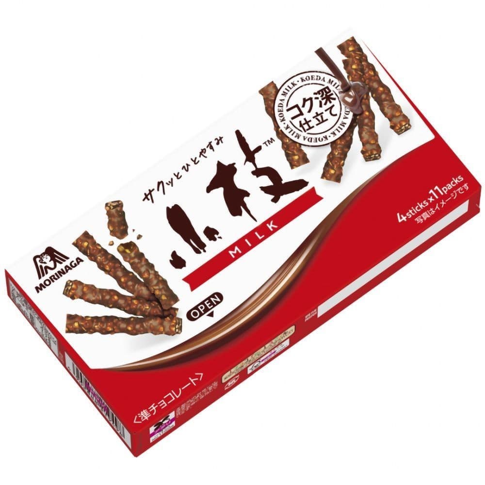 Importado Morinaga Sabor Leite Manteiga de Cacau Produtos de Chocolate Lanches Japoneses de Chá da Tarde 59.4g#进口森永牛奶味代可