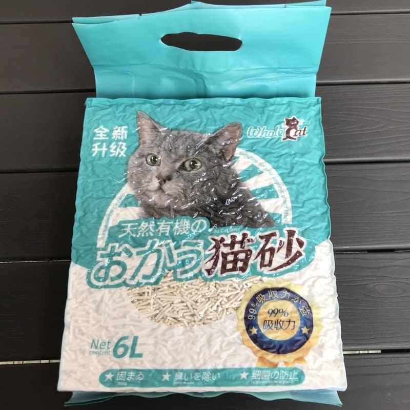 Wholecat Tofu orgânico Natural maca de gato desodorante poeira lavável toalete chá verde sabor Original pêssego