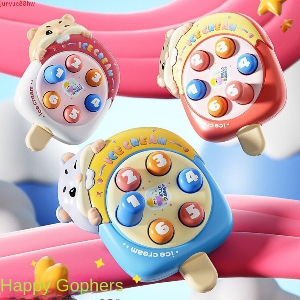 JUNYUE Brinquedo infantil de rato de terra, brinquedo interativo para duas pessoas, educativo e relaxante, cores aleatór