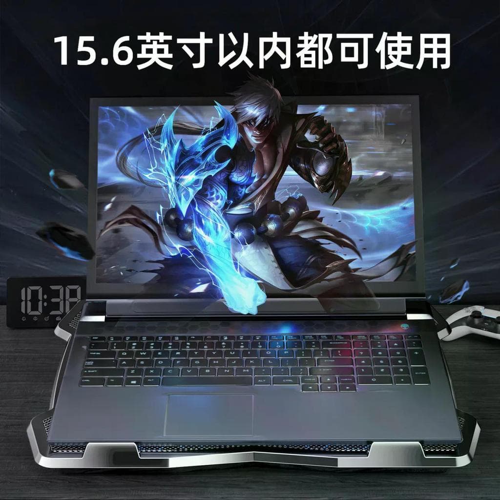 2026 novo produto notebook radiador jogo notebook suporte portátil exaustor suporte placa Base almofada silenciosa 47cm 