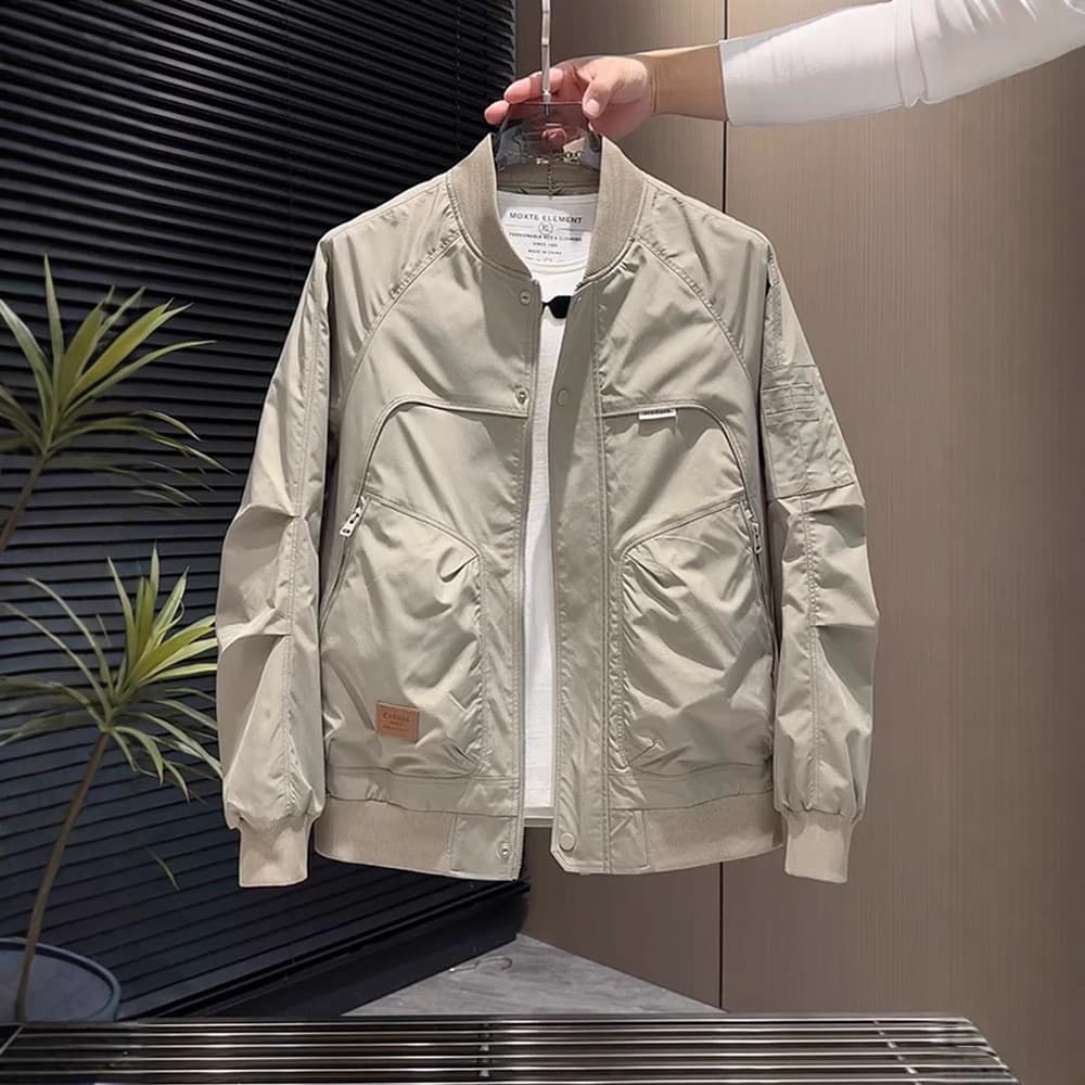 Uniforme de beisebol masculino jaqueta primavera outono moda All-Match Casual macacão jaqueta masculina na moda bonito t