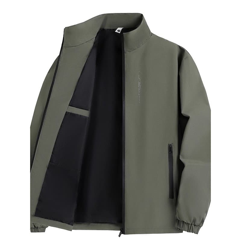 Primavera outono jaqueta masculina Casual moda gola jaqueta masculina à prova de vento à prova dwaterproof água jaqueta 