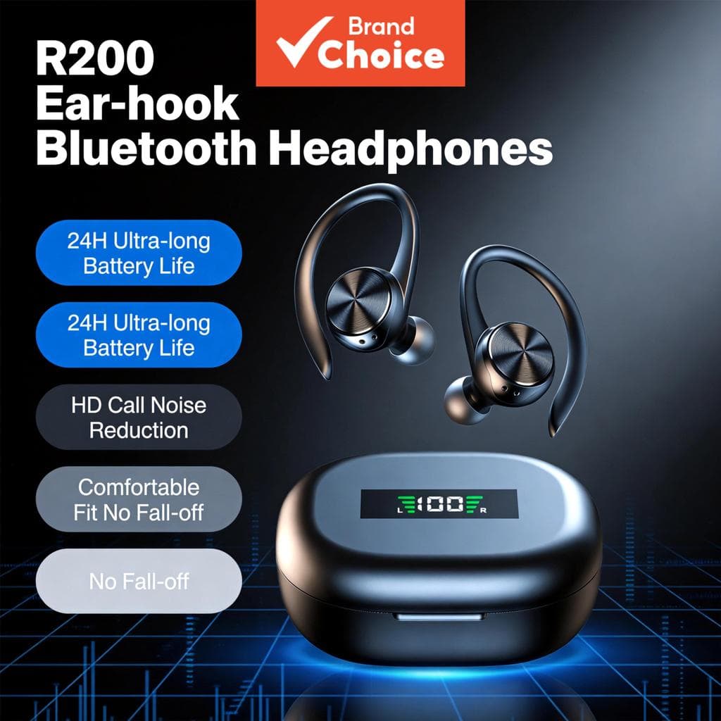 SPRISE R200 Fones de ouvido TWS Bluetooth sem fio, com cancelamento de ruído, fones de ouvido HiFi, portáteis, mini,