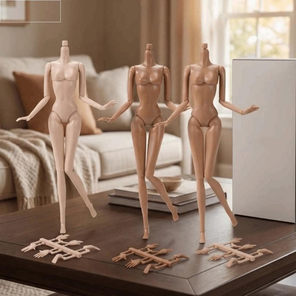 Bonecas BJD Nuas Articuladas  , Boneca Super Modelo Removível De Substituição , Corpo De Figura De Ação Multifun