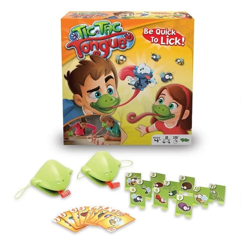 Jogo De Língua TIC TAC , Seja Rápido Para Lamber Os Insetos , Maiores De 4 Anos , Jogos Família , Novo Selado