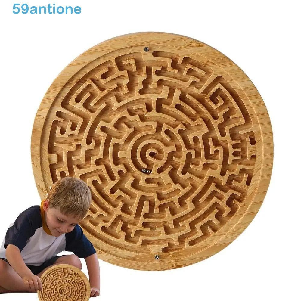 Jogo De Tabuleiro De Labirinto Redondo ANTIONE , Brinquedo Criativo Montessori , Brinquedos Educativos Infantis Engraçad