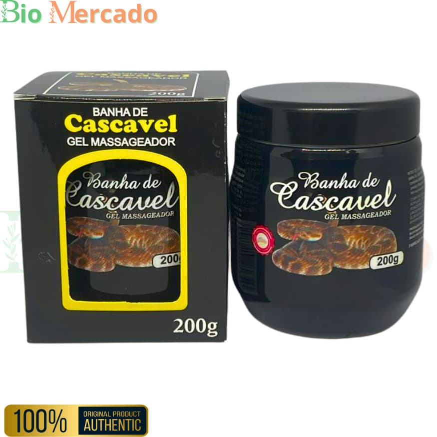 Kit 6 Gel Massageador Banha de Cascavel 200g Néctar Cosméticos • Melhor Custo-Benefício | Excelente Economia