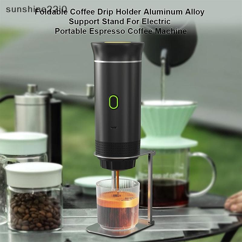Suporte Para Cafeteira SUS , Portátil E Dobrável Máquina De Café Expresso De Escritório Com Base BR
