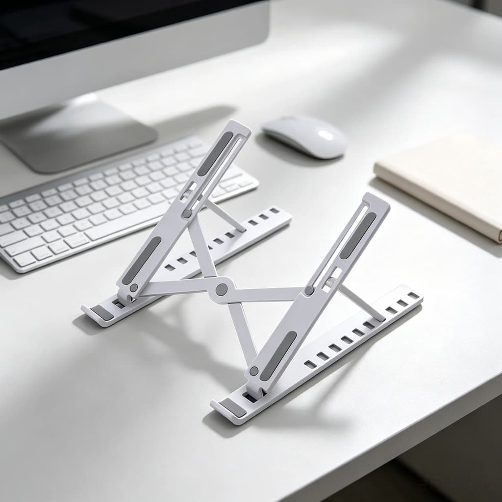 5  Pcs Suporte  Apoio De Notebook Laptop Compacto Articulado Home Office / Suporte Notebook / Porta Notebook Preto