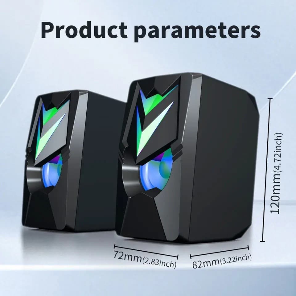 Computador áudio desktop Notebook com fio pequeno alto-falante Subwoofer USB Mini alto-falante desktop áudio